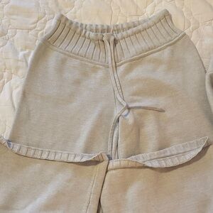 Edikted Soft Gray Wide Leg Pants